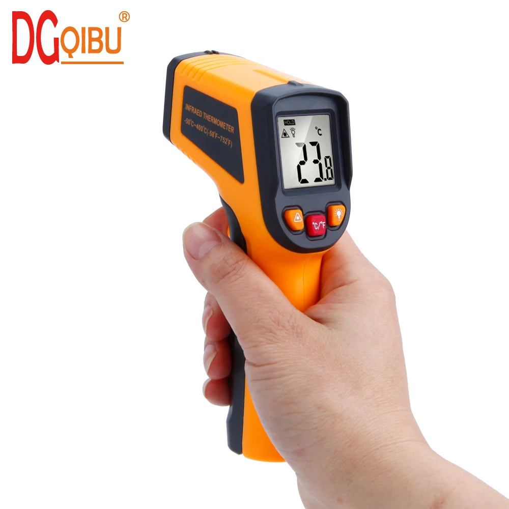 

Non-Contact IR Infrared Thermometer LCD Display Digital Temperature Gun Temp -50~400C Thermometer Laser Handheld