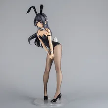 Lensple 25-40cm Anime coquin ne rêve pas de lapin fille Senpai Sakurajima Mai Sexy fille PVC figurines jouet