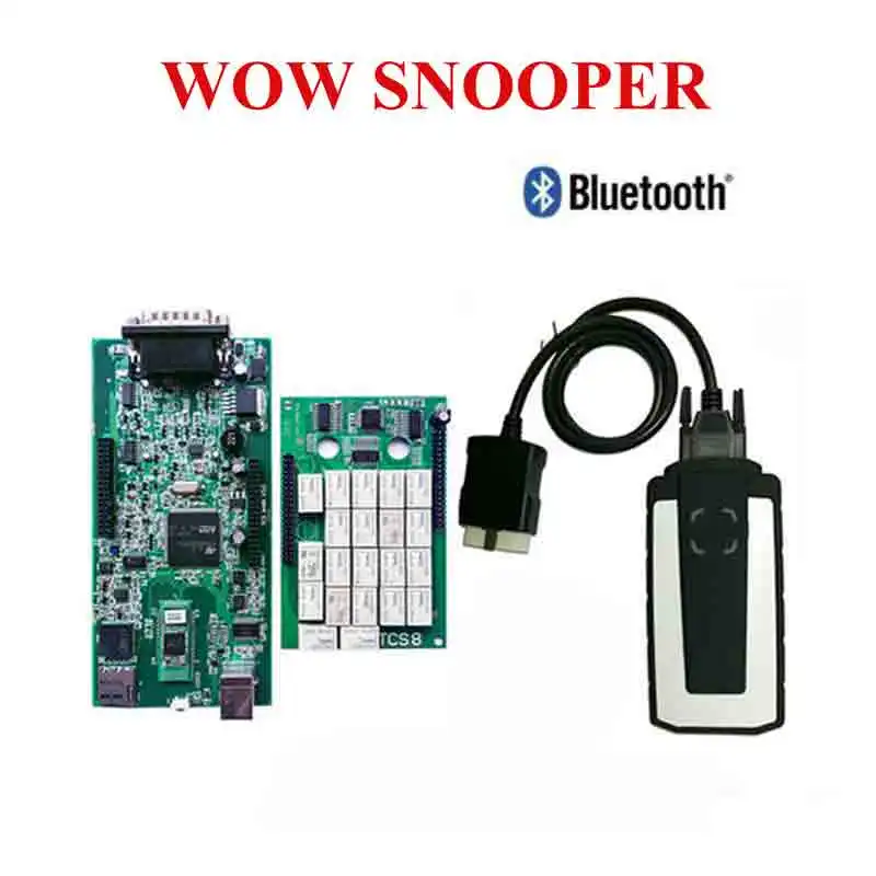 Best relay WOW SNOOPER with Bluetooth wurth v5.008 R2 vd tcs cdp pro plus for Delphis auto cars trucks Free Ship