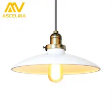 Loft Vintage Pendant Lamp Dia 250mm E27 Aluminum Iron Metal Retro Northern Europe Industrial Style Edison Pendant Lights