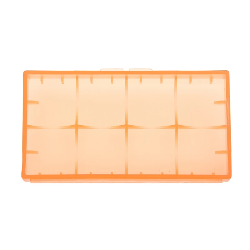 18650 CR123A 16340 Rechargeable Battery Hard Case Holder Box Storage Box orange
