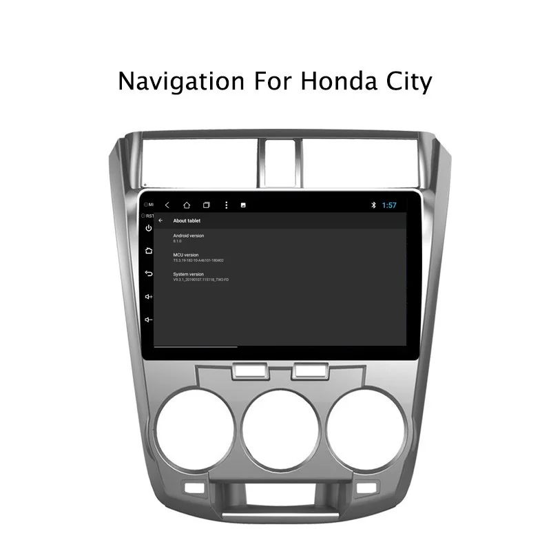 Sale NAVITOPIA 10.1inch 2G RAM 32G ROM Android 8.1 Car DVD Multimedia GPS Navigation for Honda City 2008 2009 2010 2011 2012-2014 5