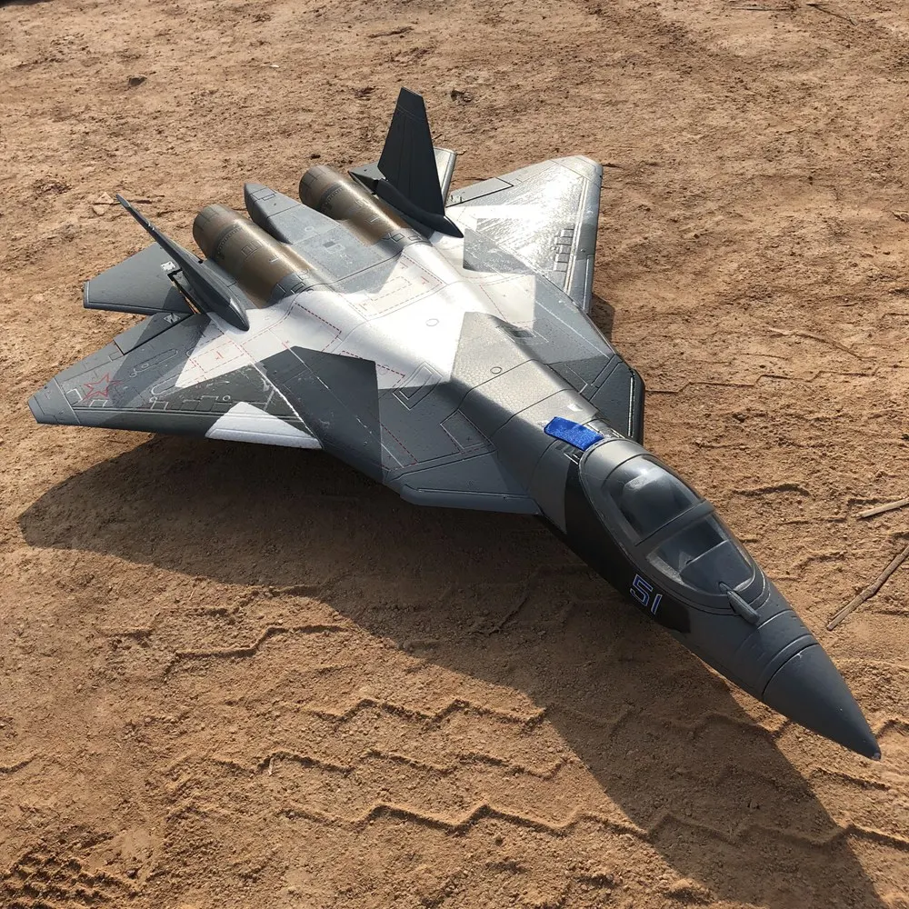 Двойная игрушка 50 мм EDF rc самолет хобби T50 jet модель EPO RTF готов к полету без