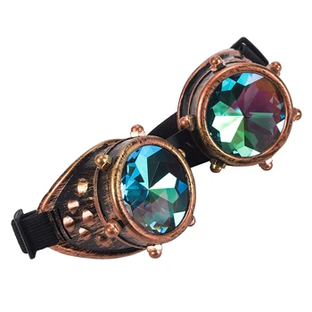 Man Woman Steampunk Goggles Sunglasses Vintage Cool Goggles gothic Goggles Colorful Lens Eyewear 3