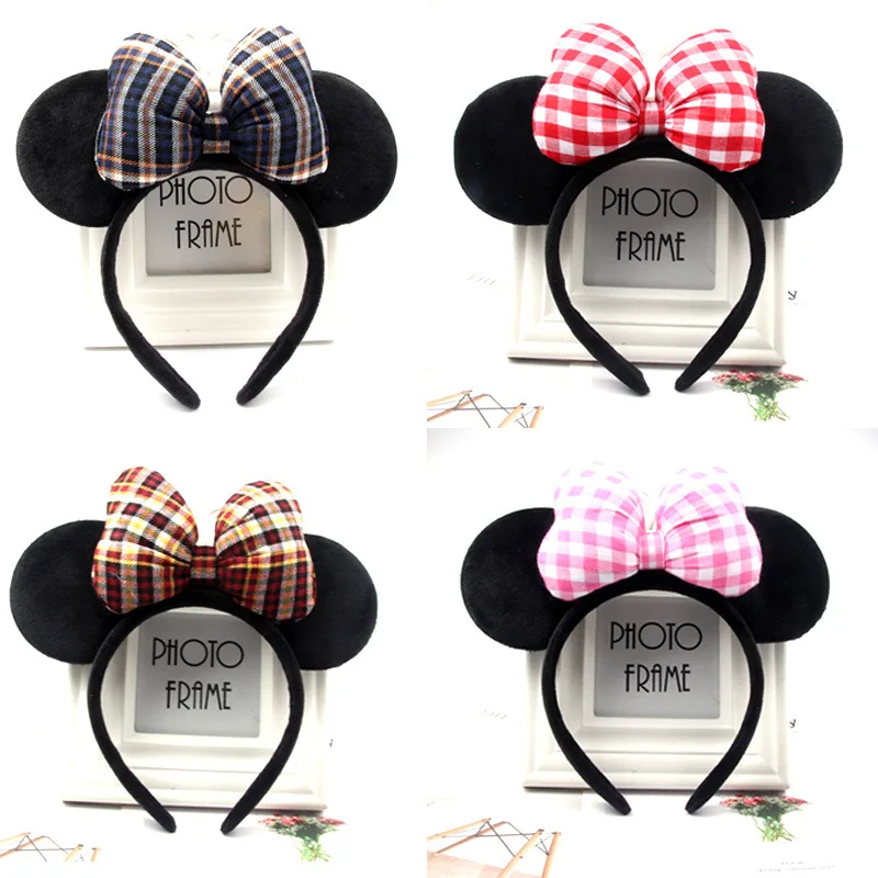 

Girl Bows Hair Accessories Birthday Party Celebration Christmas Hair Bows Hijab Cute Minnie Mouse Ears for Antler Headband