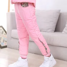 Grandwish D’hiver Filles Floral Imprimé Épais D’enfants de Pantalon Pleine Longueur Plaid Pantalons Chauds Automne Pantalon Long pour les Enfants 4 T-10 T, SC409