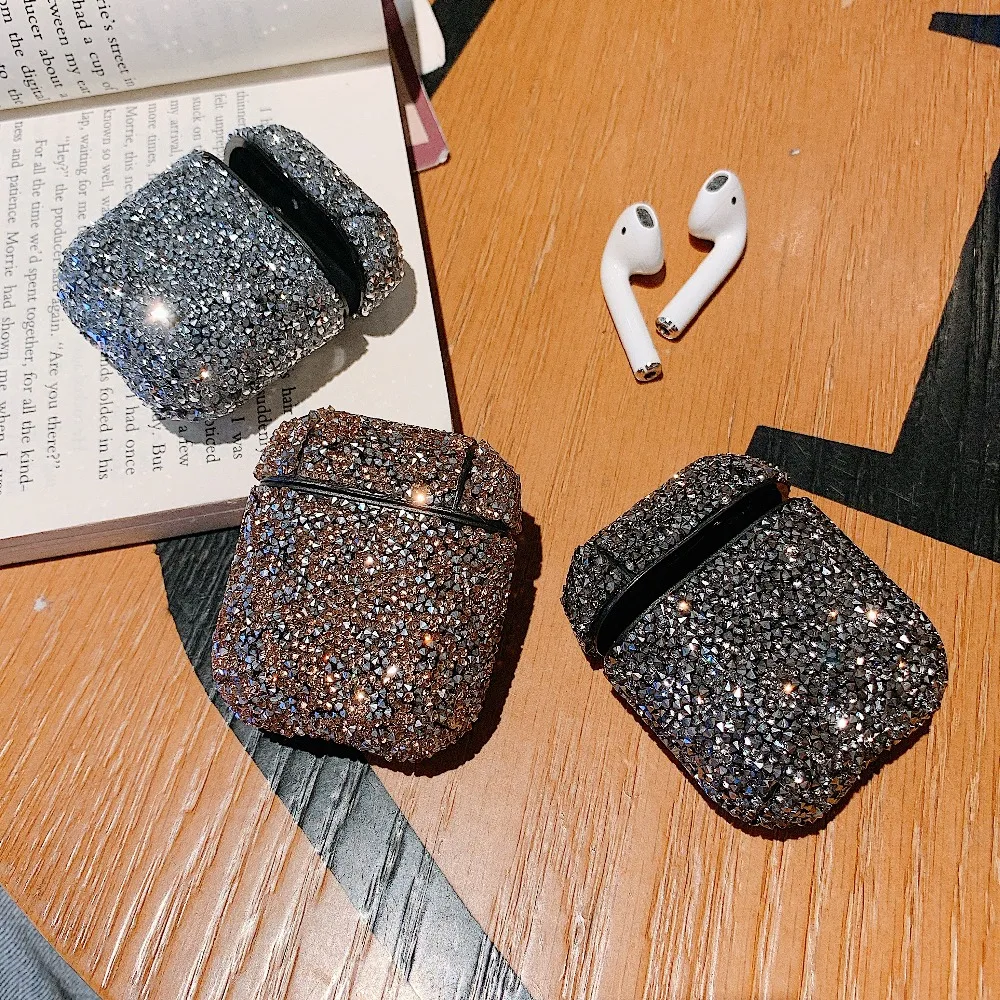 Shiny Rhinestone Case For Apple Airpods Bluetooth Wireless Earphone Korean Bling Powder Case For Airpods Cover Charging Box Case (7)