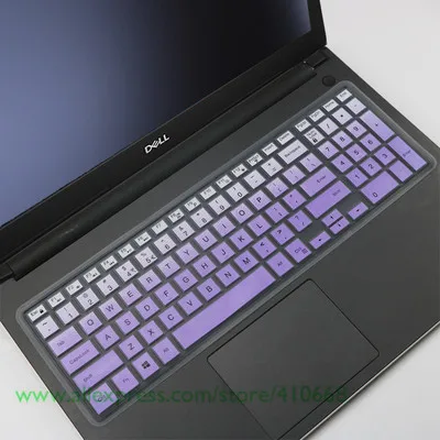 Для Dell G3 15/17 G5 15 G7 15 серии 15," G3 G3579 G5 G5587, 17,3" Dell G3 17 G3779 игровой ноутбук силиконовое покрытие для клавиатуры - Цвет: Gradual purple