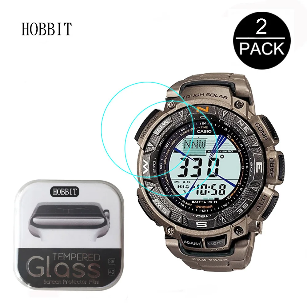2Pack untuk Casio PRG-240T 0.3 Mm 2.5D 9H Pelindung Layar Anti Gores Anti  Gores Smartwatch Film untuk Casio 240T - AliExpress Elektronik konsumen