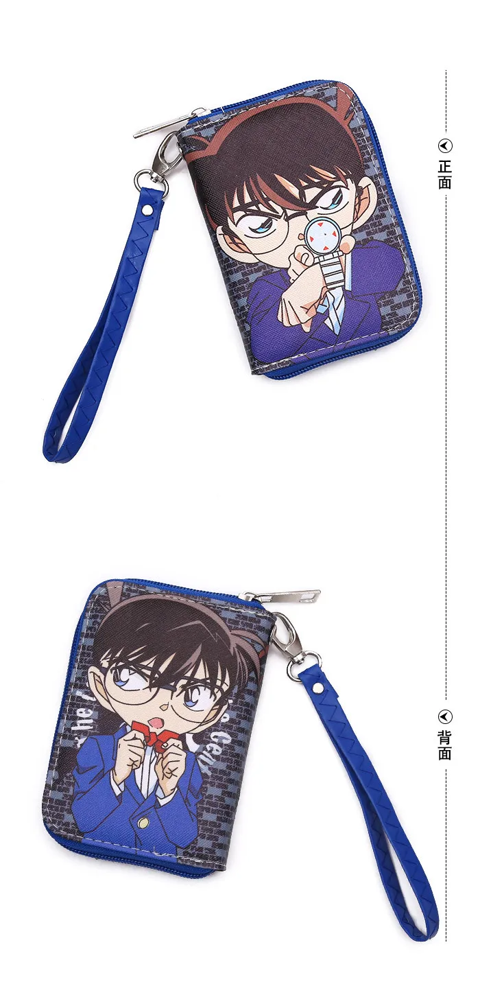 Warna Warni Anime Jepang Detektif Conan Conan Edogawa Pu Pendek Dompet Dompet Dengan Zipper Di Dompet Dari Bagasi Tas AliExpresscom Alibaba Group