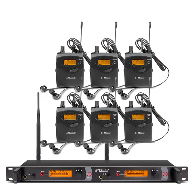 ear monitor wireless system with 4 receiver EM2050 In Stage monitor Ear