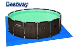 4,88 Bestway 4,88 М M * 58003 м/16'x16' наземная ткань для бассейна над землей, чтобы защитить ваш бассейн от повреждений
