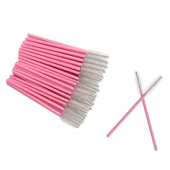 

Wholesale 1000PCS Disposable Eyelash Brush Mascara Wands Applicator Eye Lash Extension Brushes Spoolers Makeup Tool Kit Pink