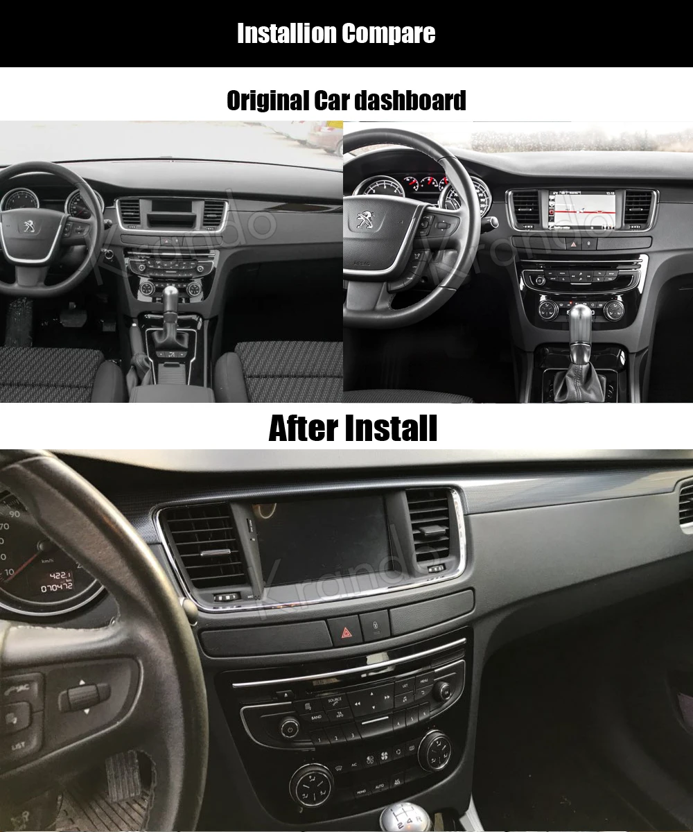 Best Krando Android 8.0 car dvd player for peugeot 508 2011-2016 multimedia gps radio navigation system wifi 3G BT Playstore 2