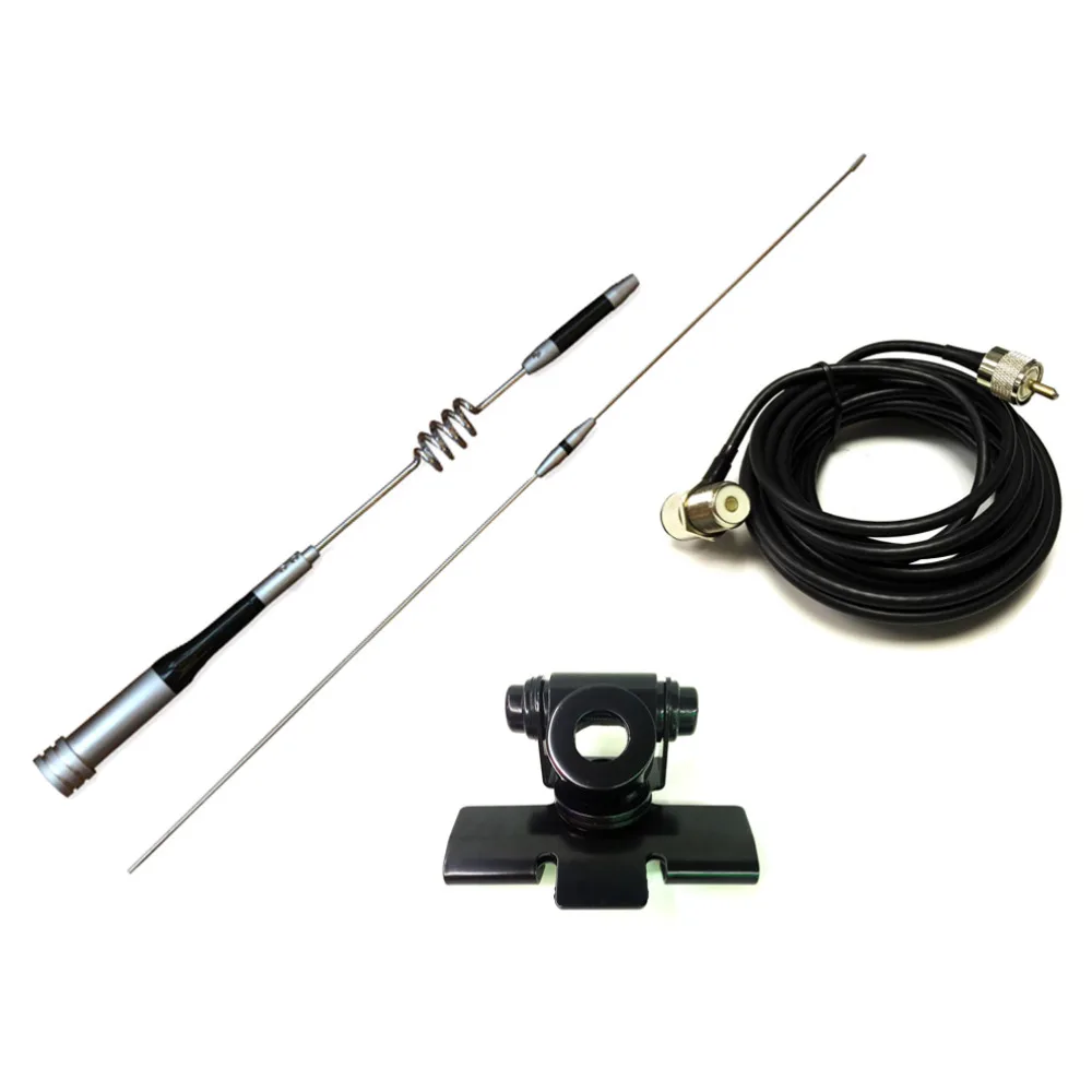 Antenna Package Mobile Antenna UHF/VHF Dual Band SG 7200+ Stainless