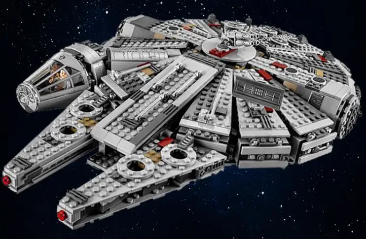 

New LEPIN 05007 Star Series War Building Blocks Force Awakens Millennium Toys Falcon Model 1381pcs/SET
