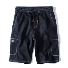 В стиле панк для мужчин крутые летние горячие продажи хлопок повседневные шорты плюс размер S-6XL короткие брюки удобная брендовая одежда мужские джинсовые шорты