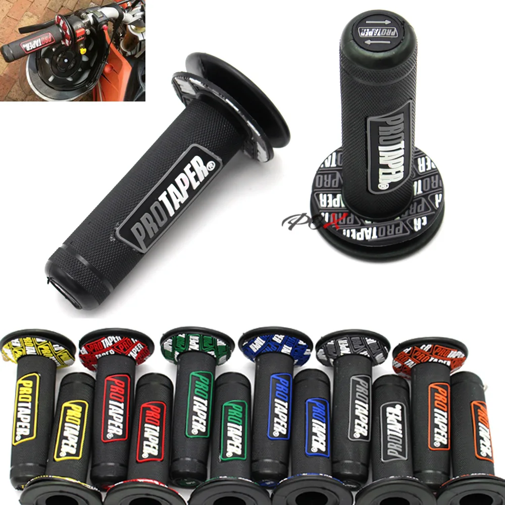 

Motorcycle Protaper Grips motocross Grip Handle Bar DIRT PIT BIKE 7/8" HANDLEBAR RUBBER GEL Dual Density MX Grips