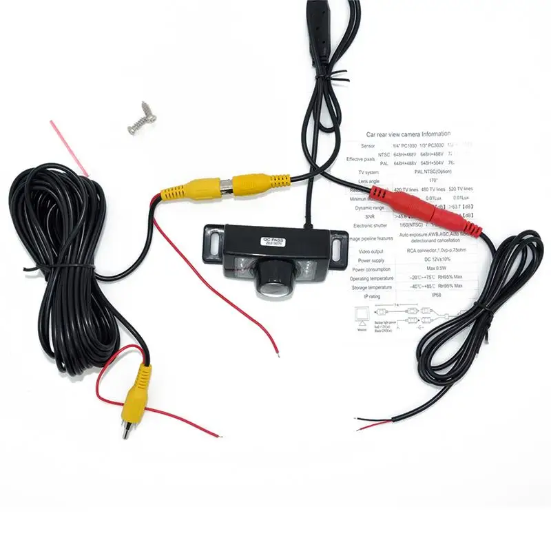 Best 7LED Night Vision Car CCD Rear View Camera With 4.3 inch Color LCD Car Video Foldable Monitor Camera Auto Parking Assistance