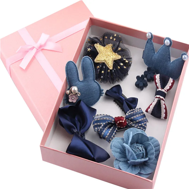 sweet! cute bow motifs hair clip sets baby girl hair accessories clip kawaii girls bebes acessorios 3ST10 (7)