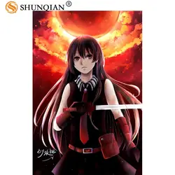 Akame Ga Kill Akame Холст плакат домашний декор На Заказ Тканевые плакаты 20X30 см, 27 X см 40 см, 30X45 см Лучший подарок DIY тканевые плакаты