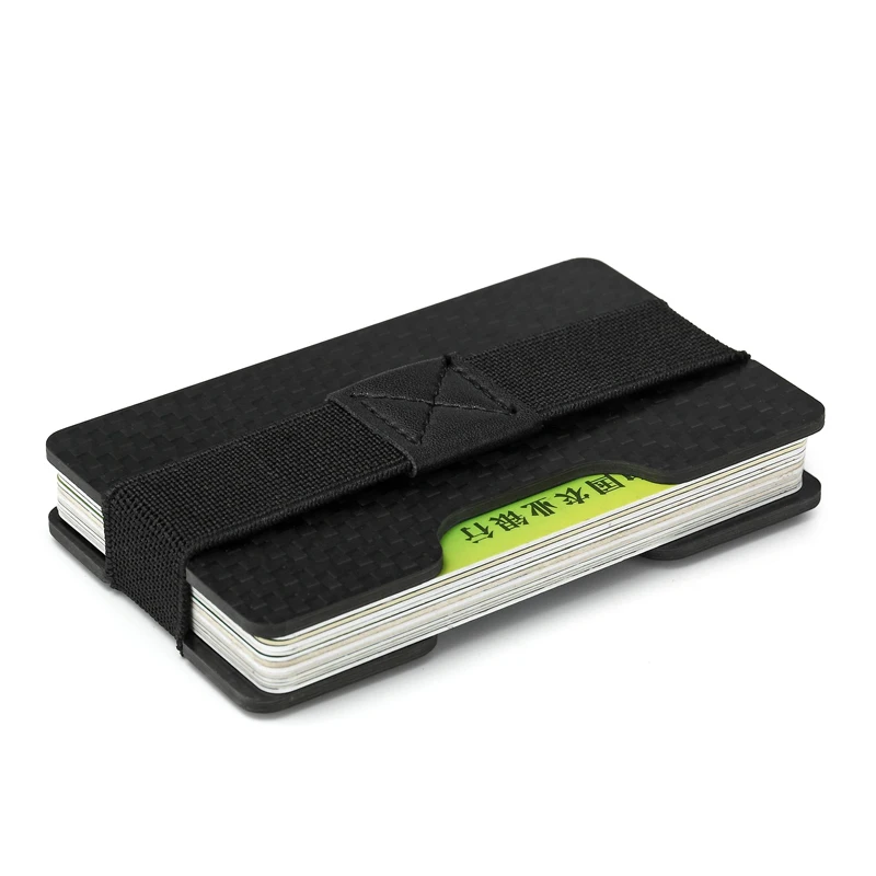 

Carbon Fiber Mini Money Clip Men Card Wallet RFID Anti-Thief Money Clips Carbon Clamp