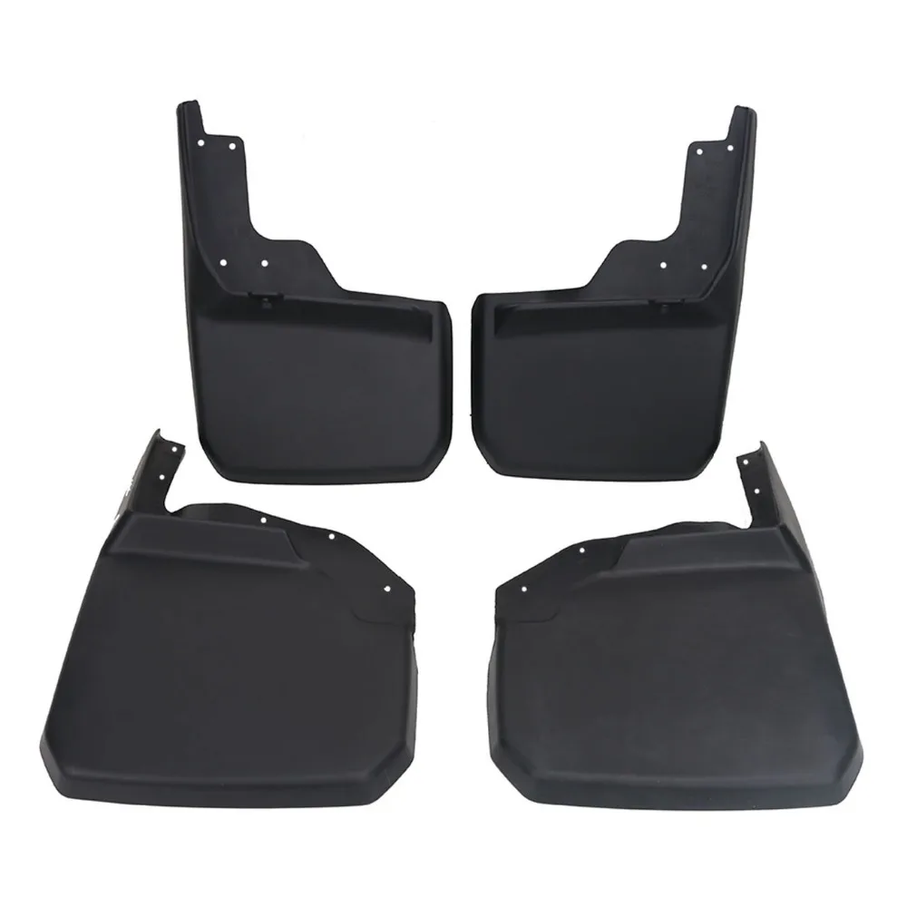4x Front Rear Mud Flaps For Jeep Wrangler JK Sport X Sahara Rubicon Unlimited  2007 - 2017 Mudguards Splash Guards WISENGEAR (8)