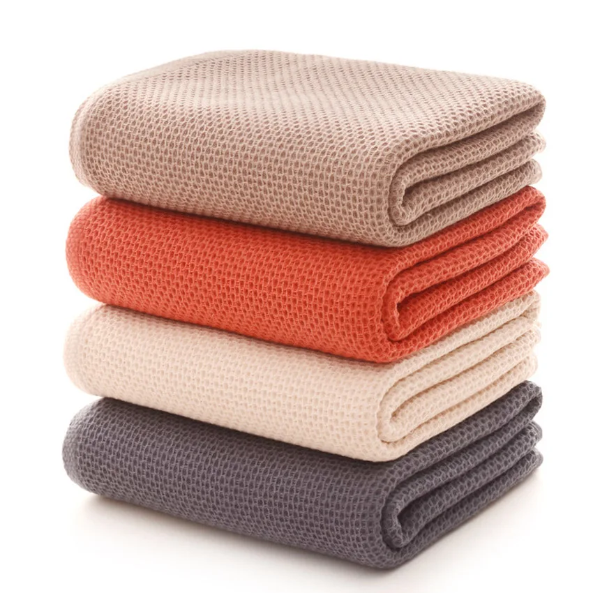 New Honeycomb Absorbent Bath Towels Cotton Thicken Jacquard Plain Bath Towel 70x140 High Quality Big Towel
