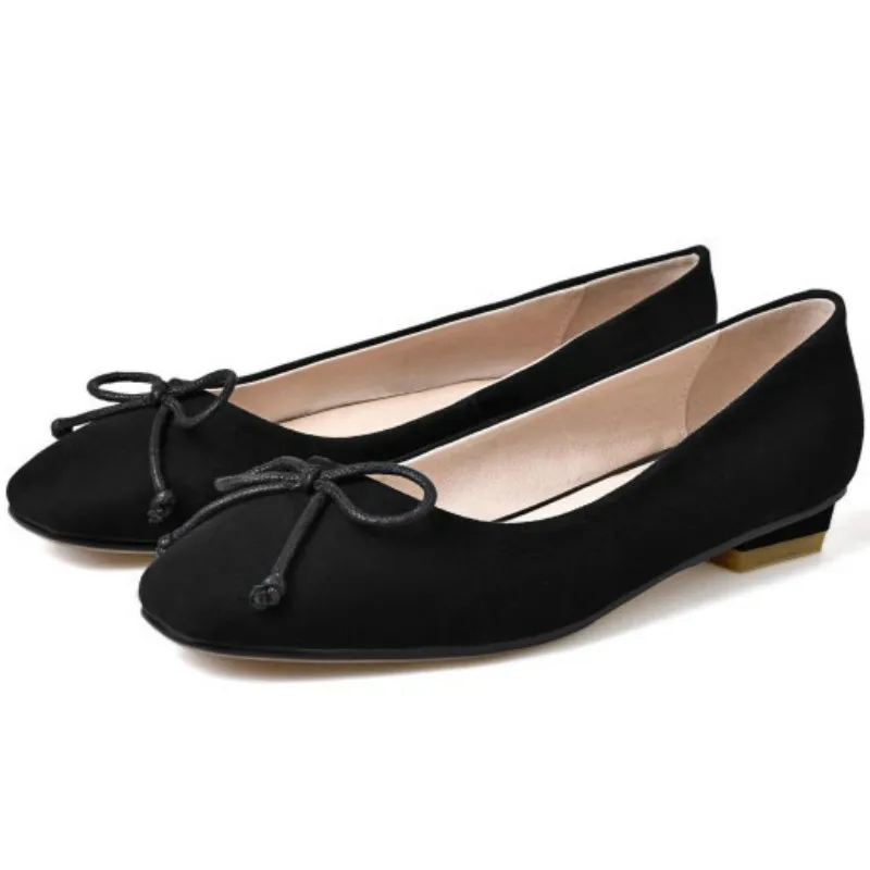 

2017 Sweet spring summer women genuine sheepskin leather upper pigskin liner flat heel single shoes woman ballet flats loafers