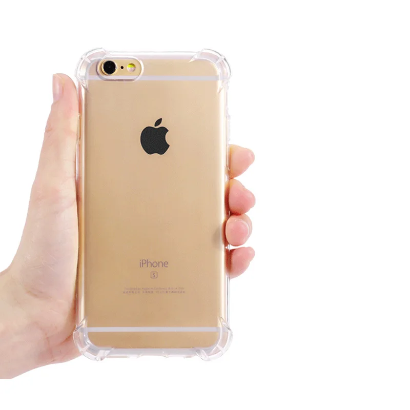 Transparent silicone case iphone 4 5 6 7 s plus x (1)