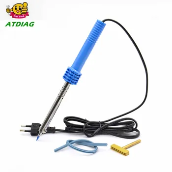 

220V-240V 40W Pencil Tip Soldering Iron Welding Gun Tool with Solder T-head Rubber strip for LCD Pixel Repair Ribbon Cable