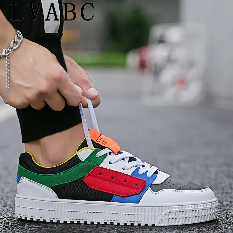 

The 2019 Summer Trend Of White Shoes Increased In White Men's Vulcanized Shoes Breathable Wear Non Slip 39 40 41 42 43 44