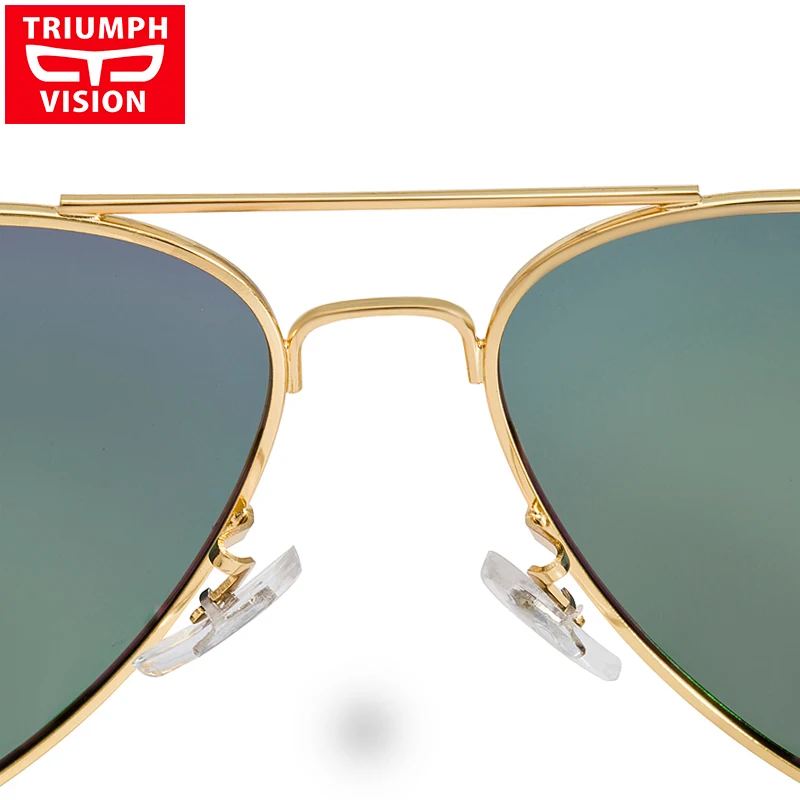 Triumph Vision, 8 цветов, зеркальные линзы, поляризационные женские очки пилота, солнцезащитные очки, Оттенки для женщин, металлический, полный обод, светильник