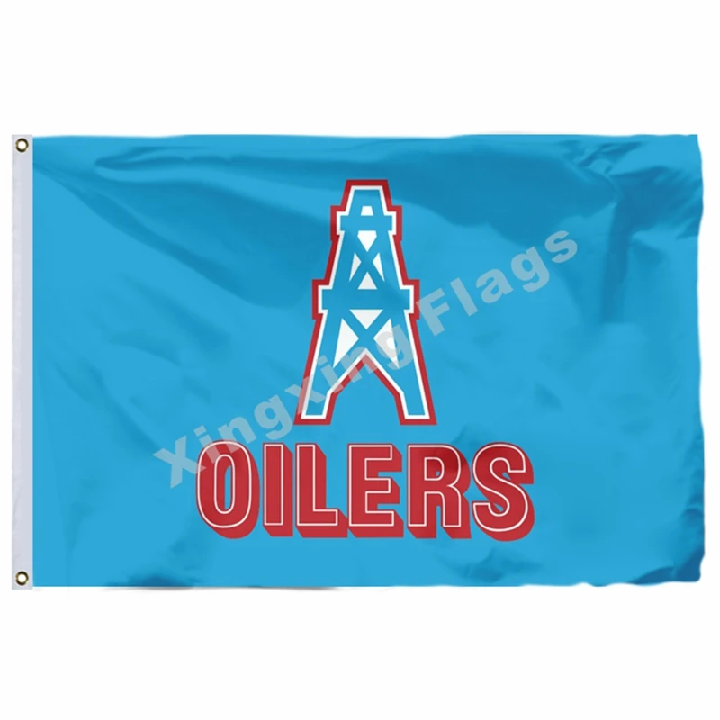 Houston Oilers Flag 3ft X 5ft Polyester NFL1 Houston Oilers Banner