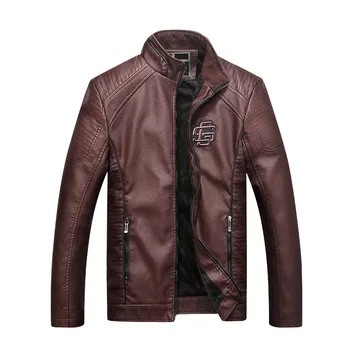 

2020 New Men Leather Jacket Spring Autumn Fashion Cold protection High Quality PU Casual Biker Jacket Male Outerwear & Coats