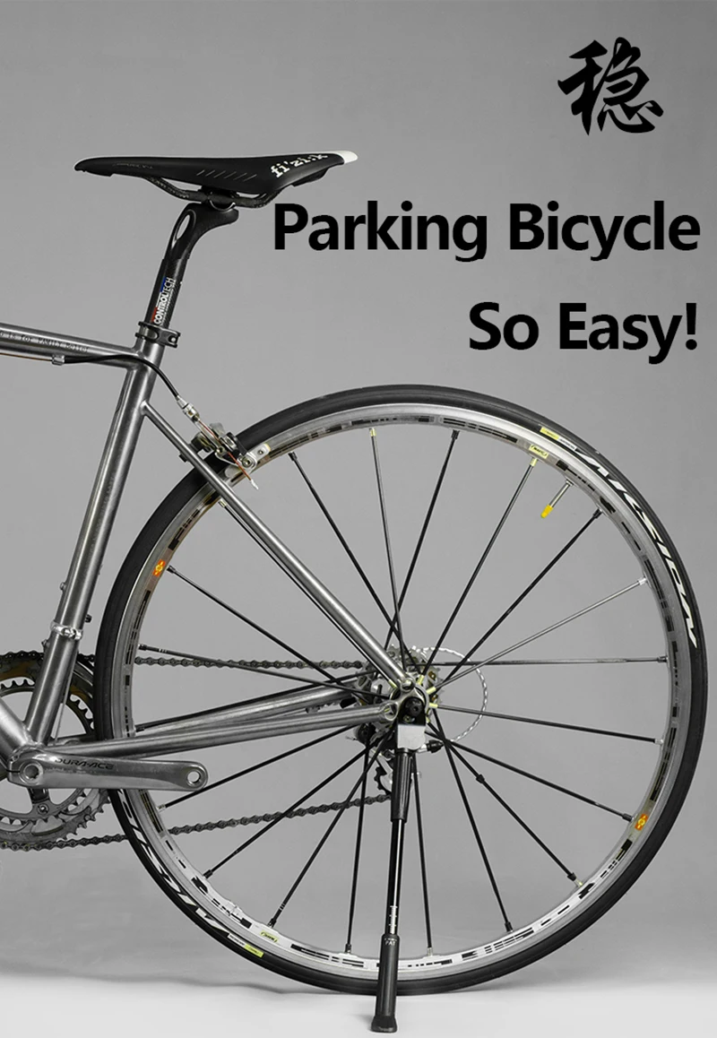 Bike Kickstand for 451 20" 26" 27.5" 29" 700c Wheel Bicycle Kickstand for Carbon Fibre Bike Portable Cycling Side Holder