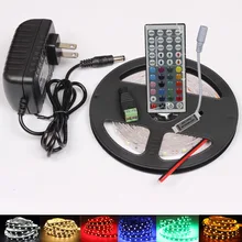 3528 SMD ip65/non waterproof 300 lampada led flexible pixel strip tape light lamp/44 key remote controller/12v 2A power supply