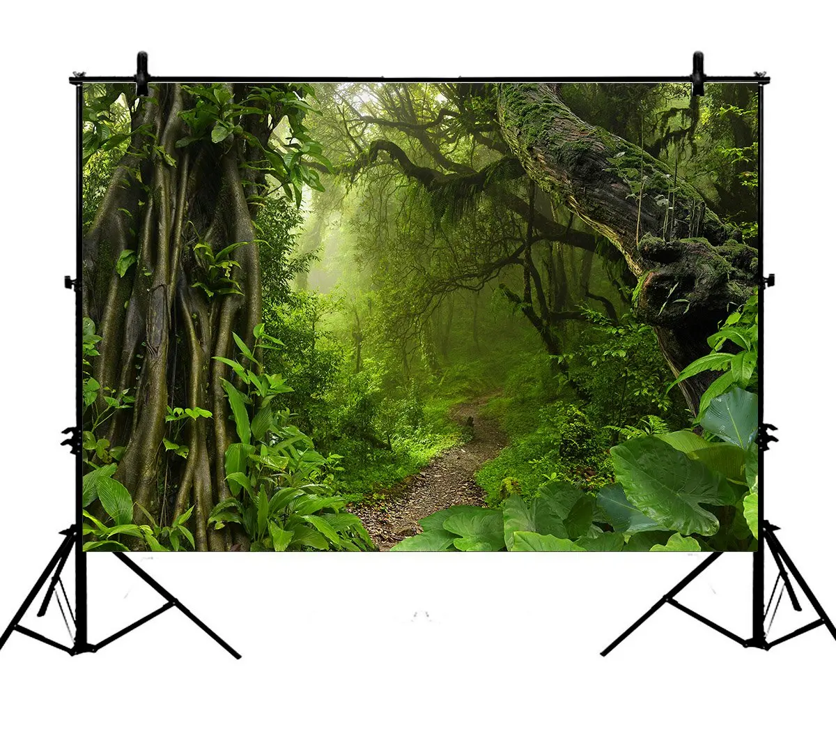 5x7ft джунгли сафари дерево лес листва фланелет Вечеринка полиэстер фото фон