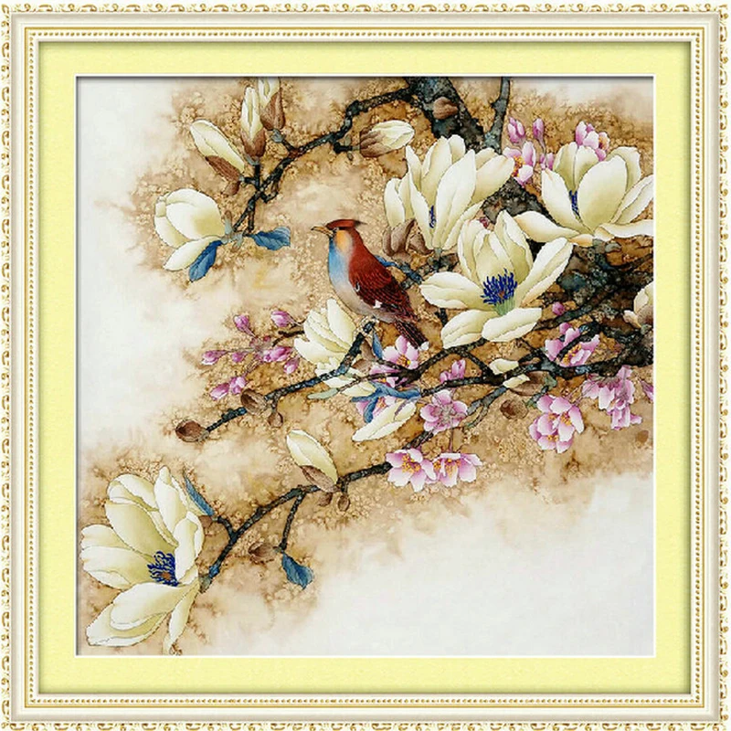 

DMC counted chinese cross stitch kits for embroidery landscape cross stitch printed on canvas 75x75cm