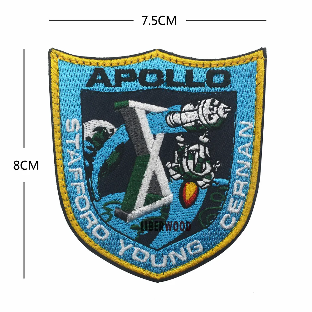Винтажные оригинальные эмблемы APOLLO 11 VOYAGER патч коллаж на заднюю часть космоса США