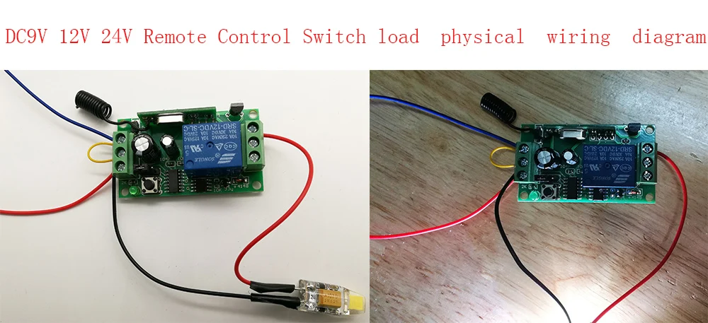 DC 9 V 12 V 24 V 1 CH 1CH RF беспроводной пульт дистанционного управления Переключатель системы приемник+ Кошачий глаз передатчики, 315/433. 92 МГц, для гаражной двери/лампы