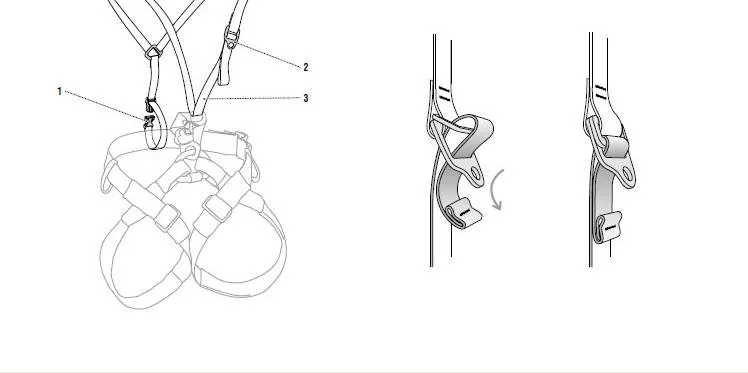 Скалолазание регулируемый нагрудный ремень безопасности кемпинг восхождение плеча пояса ремни