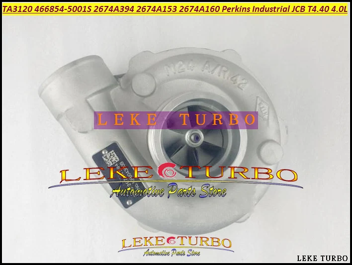 TA3120 466854-5001S 466854-0001 466854 2674A153 2674A160 2674A394 Turbo For Perkins Industrial for JCB T4.40 4.0L  (3)