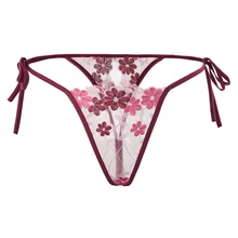 Sexy Panties String Plus Size Open Crotch Thong Underwear Transparent Embroidery Lace T-back Low-waist Tangas Women Sexy Erotic Sexy Panties String Plus Size Open Crotch Thong Underwear Transparent Embroidery Lace T-back Low-waist Tangas Women Sexy Erotic