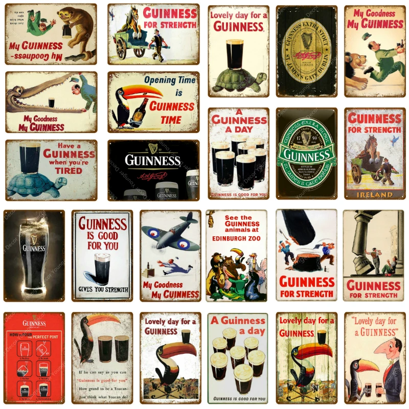 Guinness хорошо для вас дает вам прочность металла Металическая табличка с надписью