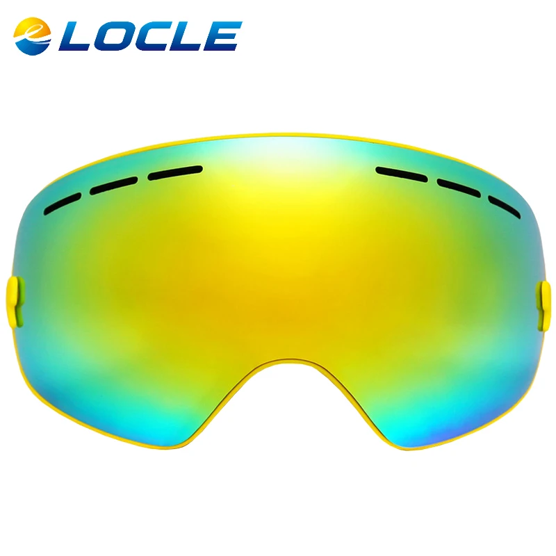 LOCLE Ski Glasses Double Lens UV 400 Anti fog Ski Goggles font b Skiing b font