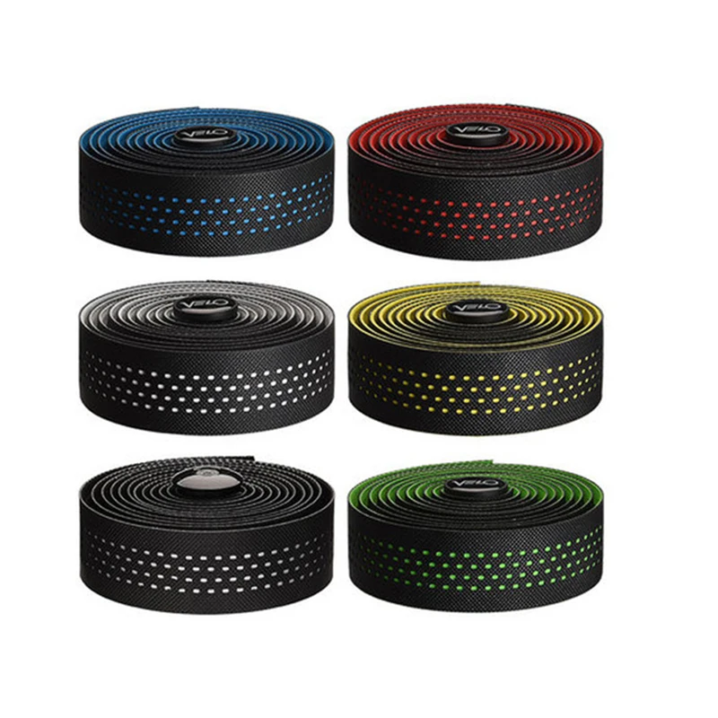 cheap Velo Road Carbon fiber Bike HandleBar Tape Cycling Race Bicycle Grips MTB Cork Handlebar Tape +1 Bar Plugs Mountain belt straps