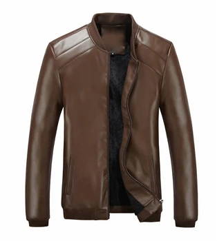 

Brand Jackets Men Coat 2017 New Pu Faux Leather Casual Male Jacket Motorcycle Spring Autumn Jacket De Couro Coat Size