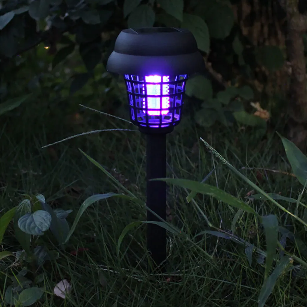 Горячая 1.2.3.4.5.6PC светодиодный светильник на солнечных батареях от комаров, вредителей, Жуков, Zapper лампа для уничтожения насекомых, Садовые принадлежности, антимоскитная лампа#40