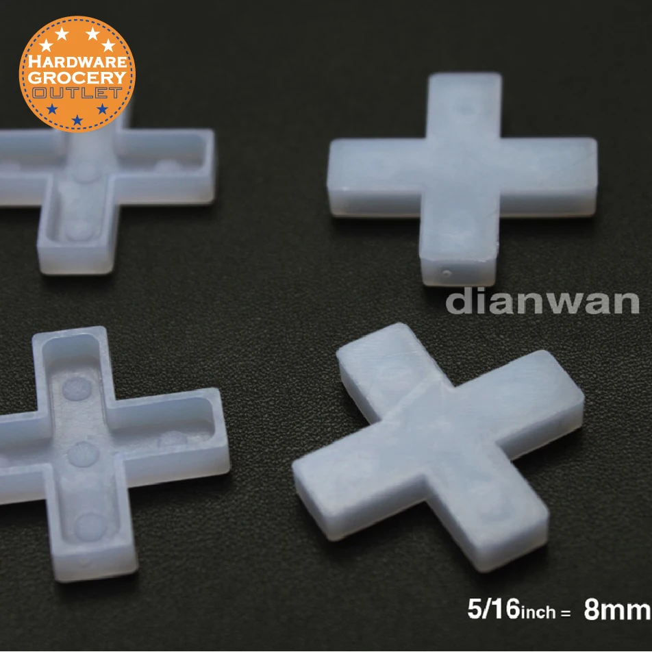 8mm.Tile Spacers for Spacing of Floor or Wall Tiles, 300-Piece 8mm.Tile Spacers for Spacing of Floor or Wall Tiles, 300-Piece